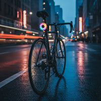 Multicolor Cycle Rear Light Rechargeable Bike Tail Light Compact High-Visibility for Commuting