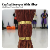 witch's Flying besom enchanting Design witch's besom Lightweight Cosplay Prop for children, Adults, Themed Parties, Stage Performances, Holiday Decoration
