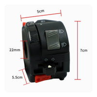 Multi-Function Motorcycle Handlebar Switch with Wiring Harness Sturdy Motorcycle Switch Assembly with Harness Universal Weatherproof for Motorcyclists