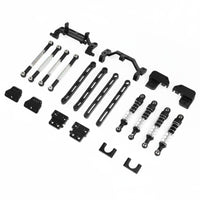 Metal 4-Link Shock System Kit Easy Installation Front Rear Link Rod Set CNC Machined RC Crawler Shock System Links for Hobbyists