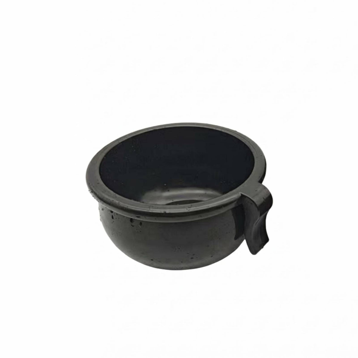 Thick Rim Rubber Feeding Bowl Embossed Handled Feeding Bowl Black