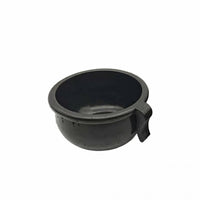 Thick Rim Rubber Feeding Bowl Embossed Handled Feeding Bowl Black