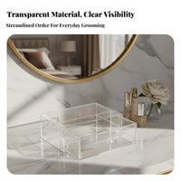 Desktop Drawer Unit debris-clear ofresistant Desktop Display Case with Drawers Large Capacity