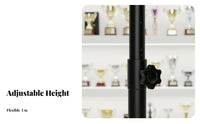 Holds 45+ Medals Adjustable Medal Display Stand No-Drill Installation Adjustable Height Medal Stand Polished Finish for Athletes, Award Room