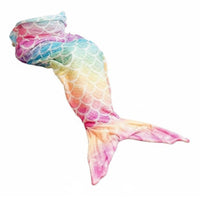 Mermaid Sleeping Bag Warm and Comfortable Mermaid Tail Blanket Skin Friendly fishes Scale Pattern Blanket for Girls, Lounging