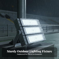 Die-Cast Aluminum Body LED Module Floodlight Energy Saving High Power Stadium Light Good Heat Dissipation for Tunnel, Plaza, Building Facade