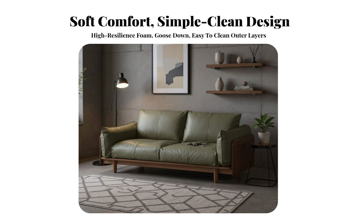 3-Seater Wooden Frame Sofa Nordic design 3-Seater Modern Sofa Fabric Upholstery Couch for Apartment Dwellers, Homeowners, Lounge Area, Home, Office