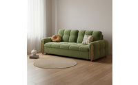 Space Saving Multi-Functional Couch Bed Easy to Convert Pull out Sofa Bed Solid Wood Frame Tufted Sleeper Loveseat Scratch Resistant