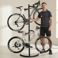 Upright Cycle Floor Stand Black Iron Upright Bike Stand Tall Bike Holder