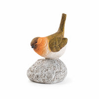 Bird Figurine Textured Small Resin Animal Statues Rustic for Homeowners