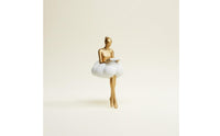 Creative Design Mist Girl Statue Modern Design Ballet Dancer Ornament Abstract Human Figurine for Dance Lovers, Living Room, Desktop, Office