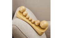 Wooden Massage Pillow Solid Wood Massage Pillow with Wooden Balls Manual