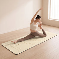 Anti-Slip Exercise Mat with Strap Textured Exercise Mat Portable Carrying Strap Soft for Beginners