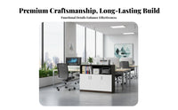 Low File Cabinet with Doors Office Storage Sideboard Wooden Printer Stand Office Partition Cabinet Sturdy Engineered Wood Construction Suitable for Office Workspace Study Bedroom