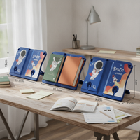 Cartoon Adjustable Book Stand for Reading, Portable Music Score and Textbook Holder