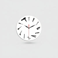 Barber Wall Clock Decorative Wall Clock with Silent Movement Round for Barbers