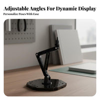 Action Figure Stand Adjustable Limb Action Figure Display Stand 1/144 Scale Model Base Dynamic Posing Articulated Model Base