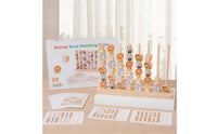 Wooden Bead Sequencing Toy Educational Bead Game with Pattern Cards Animal Matching Game Educational Wooden Stacking Toy STEM