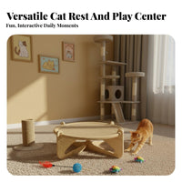 Cat Bed Reversible Mat Sisal Hammock Cat Scratcher Bed Breathable Pet Furniture for Kitten