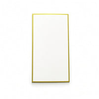 5 Pieces Shikishi Board with Gold Border Cotton Artist Signature Board Blank Art Card White for Artists, Autographs, Sketching