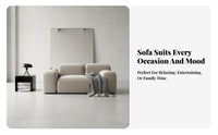 Lowsleek sectional Sofa Nordic visual design Living Room Furniture Minimalist & design Upholstered Couch for Families, Homeowners, Studio Flat, Lounge Area