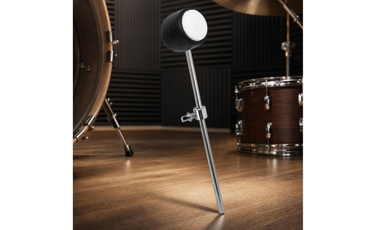 Bass Drum Pedal Beater with Felt Head Weighted Kicking Drum Beater with Felt Head Adjustable Percussion Accessory for Percussionists, Live Performance