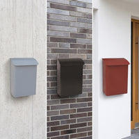 Wall Mount Mailbox Flat Backed Wall Mount Mailbox Low Profile Letterbox for Entryway