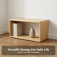 Multi-Functional Wood Cube Shelf Modern Minimalism Wooden Cube Organizer Easy Setup Unrestricted Combination Cabinet Anti-Toppling for Students, Homeowners, Renters, Living Room, Bedroom, Studio, Playroom