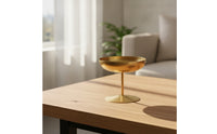 Dessert Cup with Stem Metal Stemmed Ice Sundae Bowl Polished Stainless Steel Dessert Bowl for Hosts, Home, Parties, Cafes