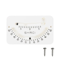 Rectangular Face Marine Bubble Level Printed Scale Dual Tube Tilt Indicator Mounting Holes for Boat