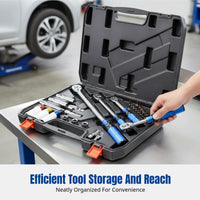 Torque Wrench Set, 33-Piece, High Precision Metric, Automotive Repair Tool Kit, Alloy Steel, Complete Specialist Set