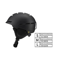 Hard-Shell Helmet with Adjustment Dial Adjustable Vent Helmet with Eyewear Buckle Ventilated Shock-Absorbing for Skiers, Snowboarders, Adults, Skiing, Snowboarding, Winter Sports