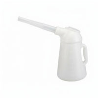 Dust-Proof Cap Graduated Oil Pitcher Translucent Body Oil Measuring Container Contamination Protection for DIY Enthusiasts, Garage, Workshop