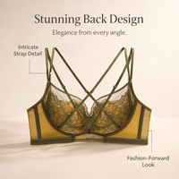 Push Up Bra with Full Coverage Lace and Comfortable Support, No Underwire Minimizer with Racerback Design for Work Wear and Loungewear
