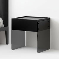 Minimalist Design Storage Cabinet with Drawers Multipurpose 2-Drawer Rounded Cabinet Nightstand for Homeowners, Renters, Students, Home, Apartment, Dorm Room, Office