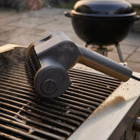 Interchangeable Heads Motorized Grill Scrubber Water Resistant Cordless BBQ Cleaner Rotating Electric Barbecue Brush Handheld