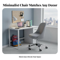 Minimalist Design Armless Upholstered Chair Modern design Home Furnishing Space-Saving Indoor Furniture Comfortable Padding for Students, Remote Workers, Apartment Dwellers, Study Room, Bedroom