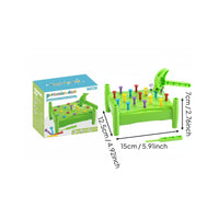 Hand-Eye Coordination Kids Hammering Nail Game Parent-Child Interactive Toddler Pounding Peg Toy Educational Hammer and Peg Toy Set Color Recognition for Desktop