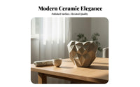 Heart-Shaped Vase Glossy Finish Flower Pot Wide Mouth for Office, Event Planners
