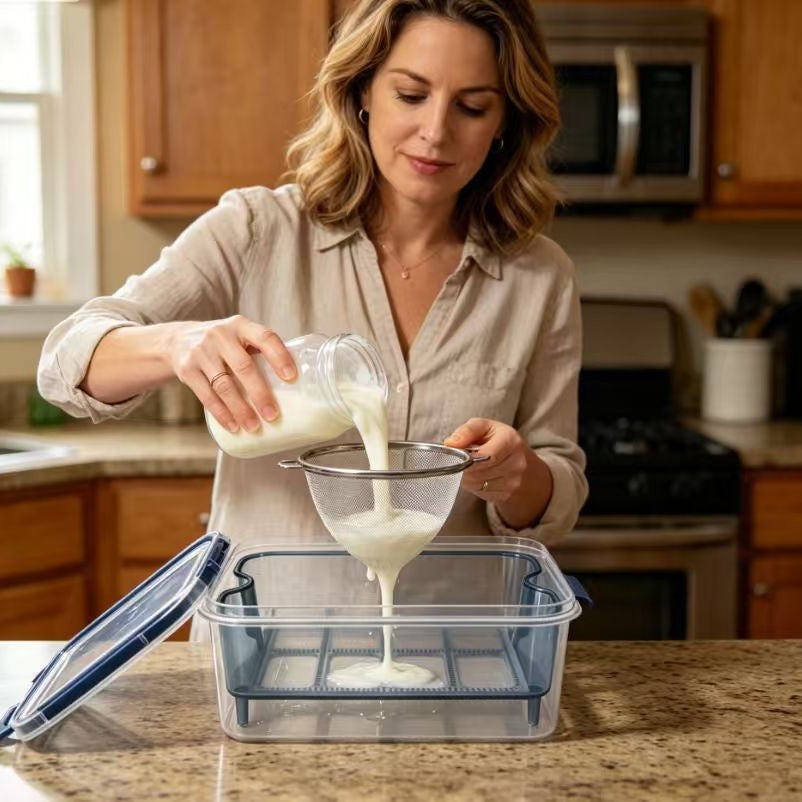 Multi-Function Drainage Freshness Box for Tofu and Yogurt