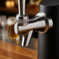 Tap Beer Dispenser Powered Beer Creamer Black Single Spout Dispenser