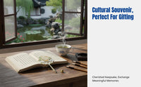 Suzhou Landmark Metal Bookmark, Fan Shape, Gallery, Chinese Design, Urban Tourism, Cultural Souvenir