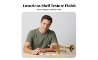 3 Pieces Multiple Materials Available Mother-of-Pearl Shell Trumpet Key Button Hand Polished Mother-of-Pearl Shell Valve Cap Natural