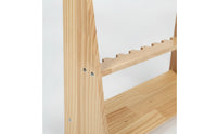 Trapezoid Cue Rack Wooden Floor Stand Organized Furniture for Game Room
