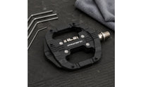 Bearing Fluid Self-Locking Bike Pedal Adjustable Tension Clipless Pedal Long-Lasting Wide Platform for Cyclists, Road Cycling
