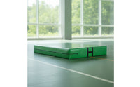 Folding Exercise Mat with Handles Impact Absorbing Foldable Gymnastics Mat Wipe-Clean for Gymnasts, Tumbling Practice