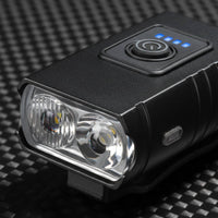 USB-Charged Bike Headlight Easy Installation USB USB-Charged Cycle Illumination 6 Lighting Modes Double LED Cycle Light for Commuters, Trail Riding