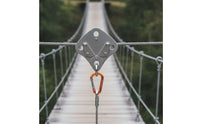 Diverter with Arms Stainless Steel Hardware   for Suspended Activity Park Managers, Route Setters