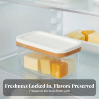 Butter Cutting Box Airtight Lid Butter Porti Single Even Slicing Kitchen Gadget for Home Cooks, Families, Refrigerator, Breakfast, Countertop