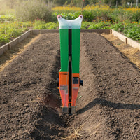 Stainless Steel Handheld Planter with Adjustable Depth Heavy-Duty Manual Planter Handheld Seeder for Gardeners, Farmers, Gardens, Small Fields, Farms